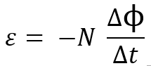 Formula de la ley de Lenz