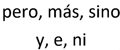 Conjunciones