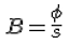Formula of magnetic induction