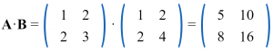 Propiedad conmutativa de las matrices - ejemplo