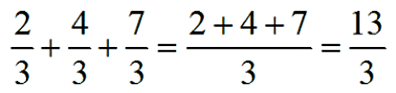 Suma de fracciones - ejemplo 2